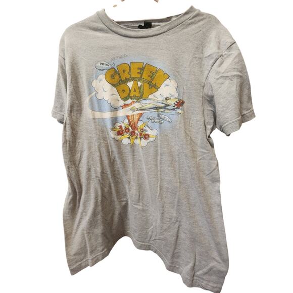 Greem Day Dookie Gray Graphic Tee Men's missing tag (Small best guess) GUC - Picture 1 of 3